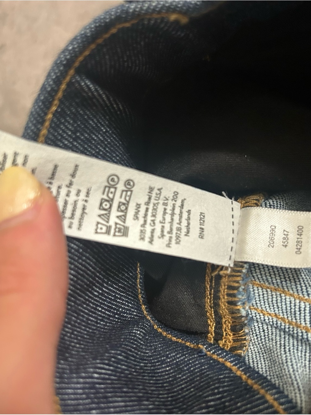SPANX Crop Flare Jeans | Size Small | Dark Wash Denim | Pull-On Shaping Jeans - Picture 5 of 8
